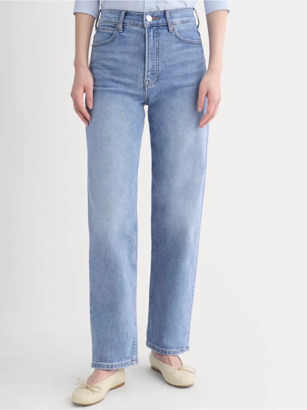 Everlane Way High Light Blue Jeans